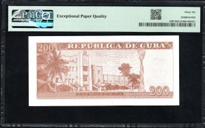 Cuba. Banco Central de Cuba 200 Pesos 2022 Remplacement