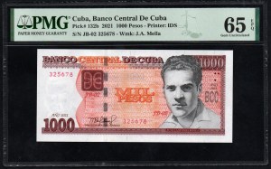 Cuba. Banco Central de Cuba 1000 Pesos 2021