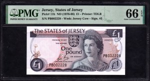 Jersey. Státy Jersey 1 libra (1976-1988)