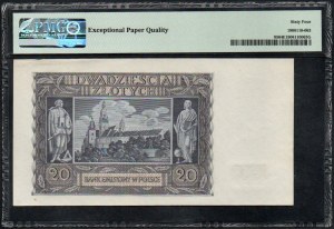 Pologne. Banque d'émission 20 Zlotych 1940