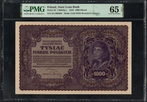 Polsko. Státní úvěrová banka 1000 Marek 1919