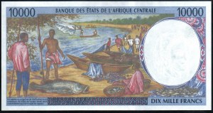 Gabon. Banque Des Etats de L'Afrique Centrale 10000 franków 2000