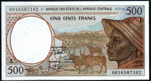 Gabon. Banque Des Etats de L'Afrique Centrale 500 frankov 2000