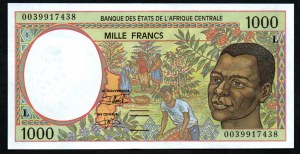 Gabon. Banque Des Etats de L'Afrique Centrale 1000 Francs 2000