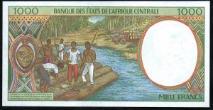 Gabon. Banque Des Etats de L'Afrique Centrale 1000 frankov 2000