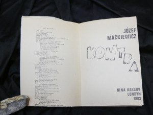 Kontra / Józef Mackiewicz Kraków : 