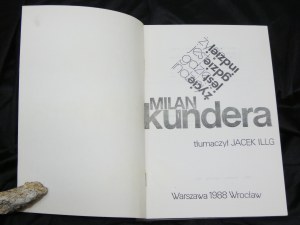 Życie jest gdzie indziej Kundera 1988 drugi obieg