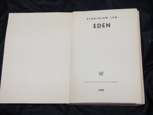 Eden / Stanisław Lem Edition, 2ème éd. 1968.
