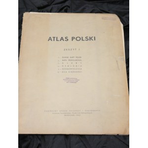Atlas Polski Zeszyt 1-2-3 1953 1954