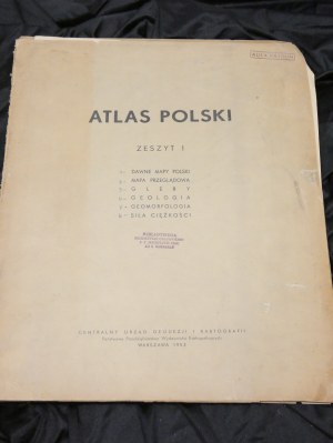 Atlas of Poland Notebook 1-2-3 1953 1954
