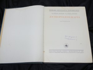 Anthropogeography / written by Bogdan Zaborski and Antoni Wrzosek 1936