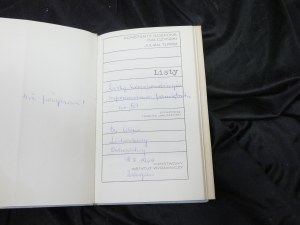 Lettres / Konstanty Ildefons Galczynski Julian Tuwim 1969