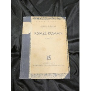 Książę Roman : opowieść / Joseph Conrad (Józef Konrad Korzeniowski) 1935