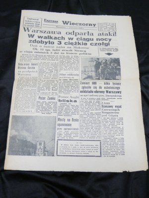 Supplemento straordinario dell'Evening Express settembre 1939