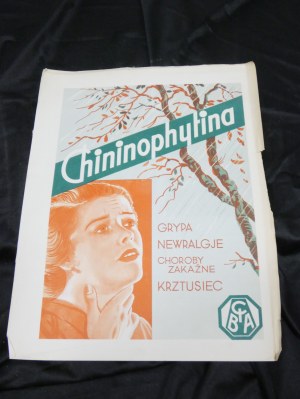 Chininophytina marki CIBA Pabianicka Sp. Akc. Przemysłu Chemicznego, Pabianice