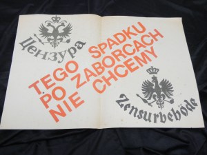 plakat podzienia niepodległosciowego okresu PRL tego spadku po zaborcach nie chcemy solidarność