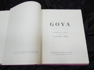 Album Goya / Einführung und Anmerkungen von Claude Roy.