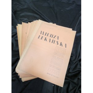 Wiedza Lekarska 1937 ROK XI pod red. doc. dr Wojciechowski