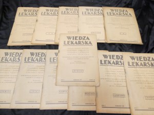 Wiedza Lekarska 1931 YEAR v edited by doc. dr. Wojciechowski