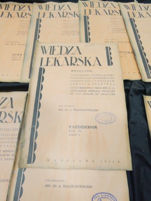 Wiedza Lekarska 1933 YEAR 7 edited by doc. dr. Wojciechowski