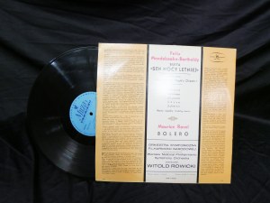 MENDELSSOHN A Midsummer Night's Dream RAVEL Bolero vinyl SX 0101