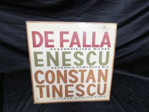 De Falla Enescu Constantinescu Magische Liebe / Rumänische Rhapsodie WINYL
