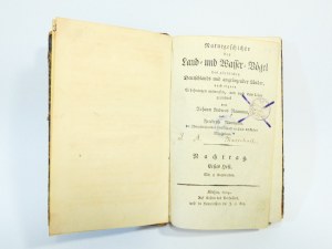 Naumann Naturgeschichte der Land- und Wasser Vögel des nördlichen Deutschlands 1804 Köthen
