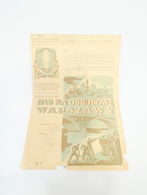 Dar na odbudowę Warszawy cegiełka