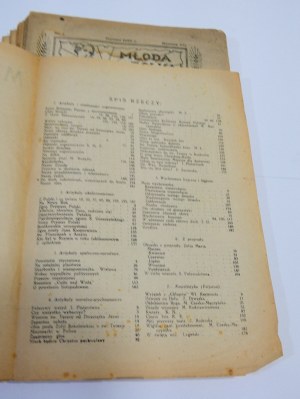 Młoda Polka rocznik 1926 r. 7 niemal kompletny rocznik brak numeru 7