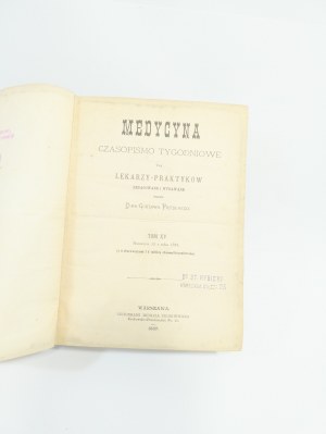 Medicine : a weekly journal 1887 volume XV