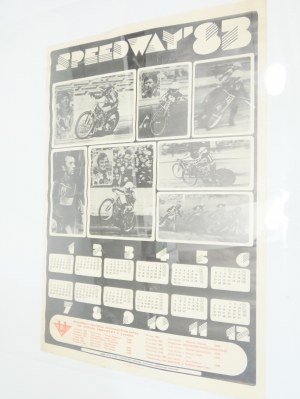 Poster Calendrier Speedway 1983 Apator Polonia Falubaz Stal Start Motor