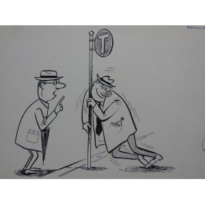 0MIKLASZEWSKI Gwidon (1912-1999) - IL LUI A DIT CONSERVER L`EQUILIBRE !
