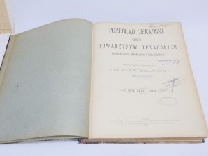 PRZEGLĄD LEKARSKI ROK XLIII 1904 organ Towarzystwa Lekarskiego Krakowskiego i Towarzystwa Lekarskiego Galicyjskiego. Lwów