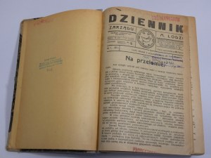 Journal of the Board of the City of Lodz 1922