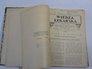 Wiedza Lekarska 1930 YEAR IV monthly Wojciechowski