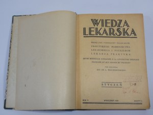 Wiedza Lekarska 1931 YEAR V Wojciechowski