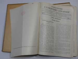 WARSAW LEKARSKIE CZASOPISMO ROK V 1928 / [Silver KNAPPE ].
