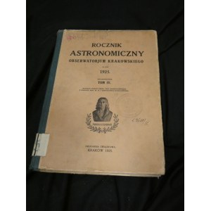 Rocznik Astronomiczny Obserwatorium Krakowskiego 1925 rocznik IV
