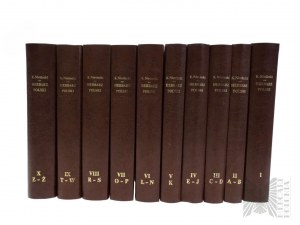 Herbarz Polski Band 1 bis 10 Nachdrucke aus der Zeit um 1845. Kasper Niesiecki