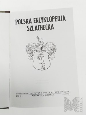 Polska Encyklopedia Szlachecka Praca zbiorowa - Komplet Tomów ( Reprint )