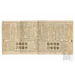 Henri Abraham Chatelain (1684-1743) - Miedzioryt Drzewo Genealogiczne Książąt i Królów Polski (Carte Genealogique Des Princes Et Rois De Pologne…) 1713