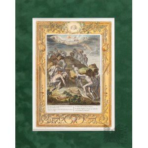 Bernard Picart (1673-1733) - Giganci próbujący wspiąć się do Nieba, Scena mitologiczna, 1731