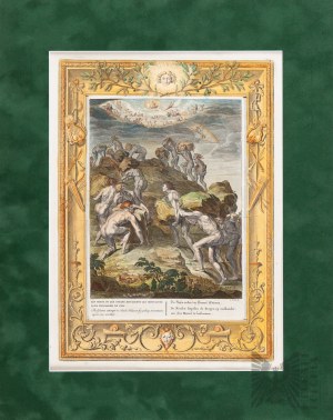 Bernard Picart (1673-1733) - Giganci próbujący wspiąć się do Nieba, Scena mitologiczna, 1731