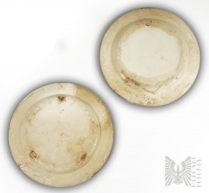 Coppia di piatti del XIX secolo con il principe Joseph Poniatowski