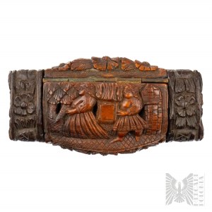19. století - Tabatěrka z ořechů Tagua