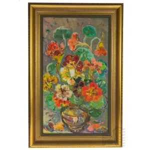 Irena Krzywińska (1922-2017) “Martwa Natura - Kwiaty z Wazonie” 1978 Rok