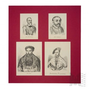Set of 3 woodcuts from the publication 