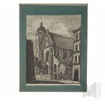 Churches of Cracow, set of 3 woodcuts, 1942 Staatliche Kunstgewerbeschule Krakau