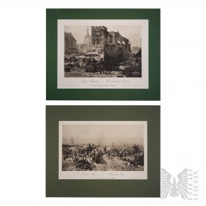 Seweryn Bieszczad (1852-1923), Tadeusz Ajdukiewicz (1852-1916) - Zestaw 2 heliograwiur
