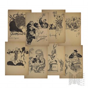 Gustaw Rogalski (1887-1939) - Gorgona - cartella completa di 8 autolitografie, 1933